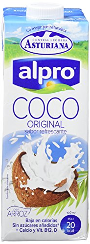 Alpro Central Lechera Asturiana Bebida de Coco con Arroz - Paquete de 6 x 1000 ml - Total: 6000 ml