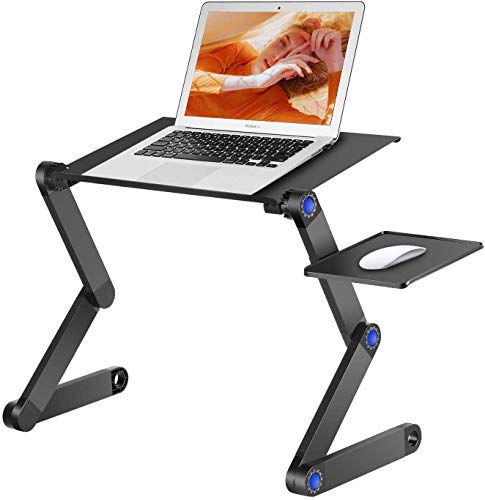 Nestling® Portable Laptop Desk Pc Sofa Stand Air Space Desk Soporte para Laptop Mesa Plegable Mesa para Laptop con Bandeja para Mouse extraíble y Barra Antideslizante