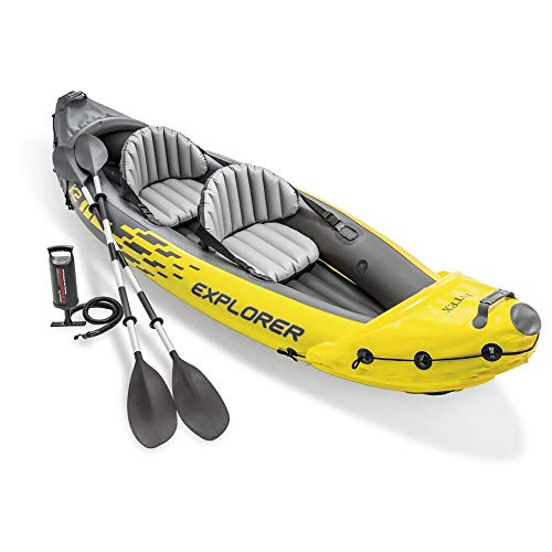 ATAA Kayak Hinchable para Adultos Explorer K2- Kayak Canoa Hinchable para Adultos Explorer K2 Ideal para 2 Personas