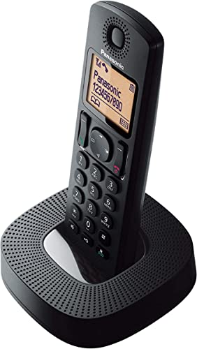 Panasonic KX-TGC310SPB Teléfono Inalámbrico Digital, Unidad Base y 1 Auriculares, Identificador y Bloqueo de Llamadas, Altavoz Manos Libres, Modo Ecológico, Reloj Despertador, Pantalla LCD, Negro