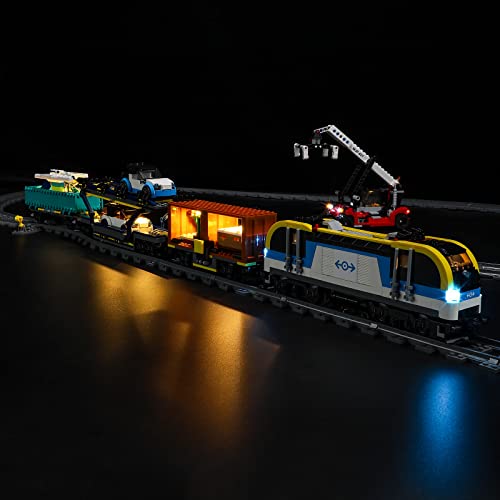 GEAMENT Kit de Luces LED Compatible con Lego Tren de Mercancías (Freight Train) - para City 60336 (Juego Lego no Incluido)