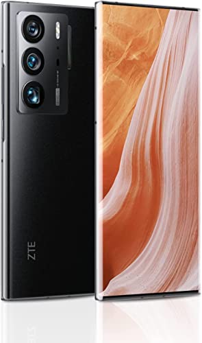 ZTE Axon 40 Ultra 5G Smartphone, Snapdragon 8 Gen 1, Cámara Debajo de La Pantalla Teléfono Móvil, 64MP+64MP+64MP Cámara, 6,8 Pulgadas AMOLED, 5000mAh 65W, 8GB+128GB, Dual SIM, NFC, Negro