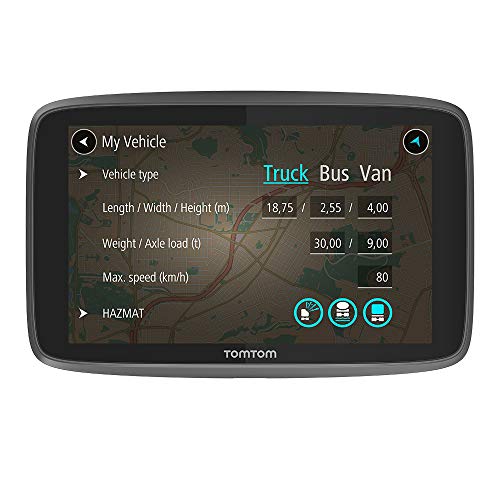 TomTom GO Professional 620 - Navegación Profesional para Vehículos Grandes, Tomtom Traffic a traves de Smartphone, 6 Pulgadas, Negro