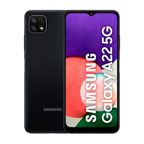Samsung Galaxy A22 5G (128 GB) Gris - Smartphone Android de 4 GB de RAM, Teléfono Móvil Libre con carga rápida, batería de 5000 mAh y pantalla de 6,6'' (Versión ES)