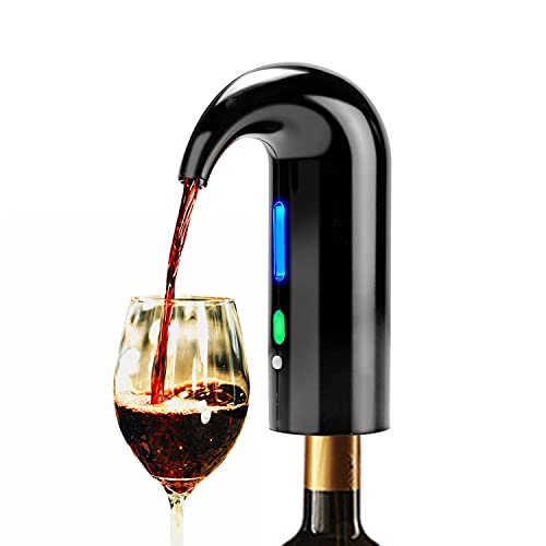 Decantador de vino y aireador，bomba vacio vinos electrico dispensador inteligente de un solo botón buenos para regalar de fiestas familiares de barbacoa