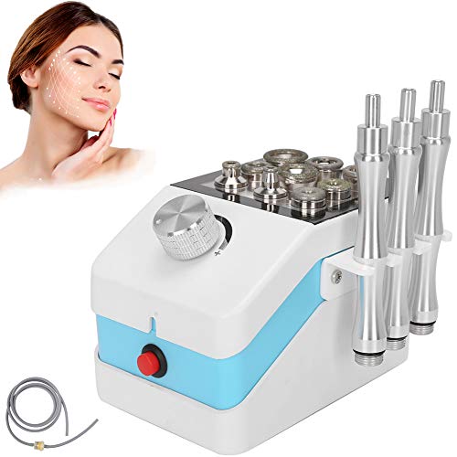 Máquina de microdermoabrasión de diamantes para la cara Equipo de microdermoabrasión de dermoabrasión profesional, masajeador antiarrugas de limpieza de rejuvenecimiento facial 3 en 1(EU plug)