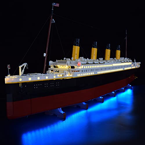 Lommer Juego de iluminación LED para Lego 10294, luz personalizada, compatible con barcos Lego 10294 Titanic (no incluye modelo Lego) – Versión clásica