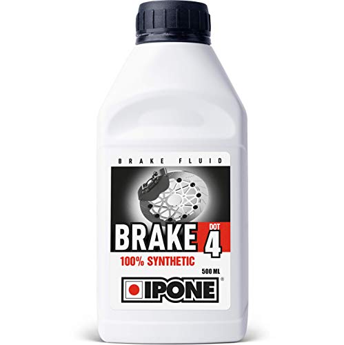 IPONE - Líquido de Freno y Embrague Moto - Brake Dot 4 - 100 % Sintético - Punto de ebullición seco 270 °C - 500 ml