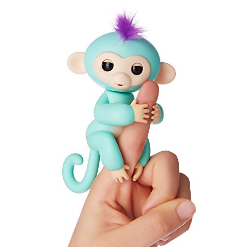 WowWee - Fingerlings Interactivo bebé mono, Turquesa (3706)