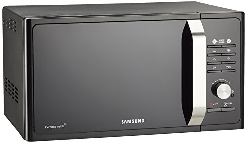 Samsung MG23F302TAK - Microondas, color Negro/plata, 40 x 49 x 30 cm