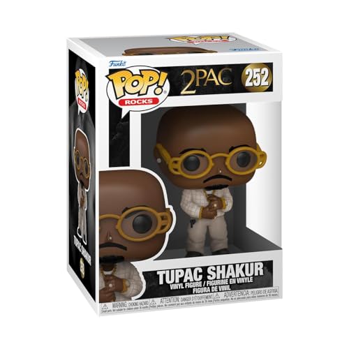 Funko Pop! Rocks: Tupac - Loyal To The Game - Figura de Vinilo Coleccionable - Idea de Regalo- Mercancia Oficial - Juguetes para Niños y Adultos - Music Fans - Muñeco para Coleccionistas y Exposición