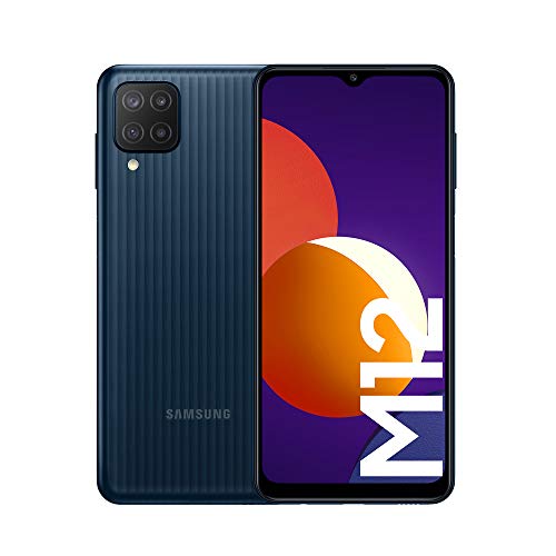 SAMSUNG Galaxy M12 Smartphone Dual SIM Android Teléfono Móvil Negro [Exclusivo de Amazon]