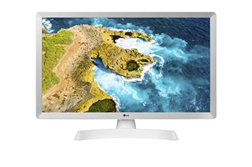 LG 28TQ515S-WZ - Monitor TV 28 pulgadas HD, Amplio Ángulo de Visión, LED Profundidad Color, Smart TV WebOS22, Asistentes de Voz (ThinQ, Google y ALEXA), Compatible Cloud Gaming Stadia, Color Blanco