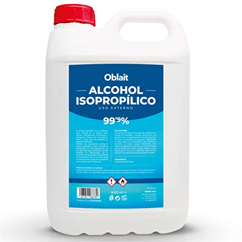Alcohol Isopropílico 99,9% Puro 5L | Isopropanol | Limpieza de Componentes Electrónicos. Desinfección y Limpieza de Superficies.
