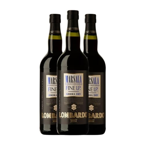 Fratelli Lombardo Seco Marsala 1 L Vino tinto (Caja de 3 Botellas de 1 L)