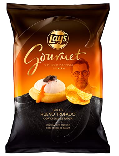 Lay's Gourmet Patatas Fritas Sabor Huevo Trufado, 150g