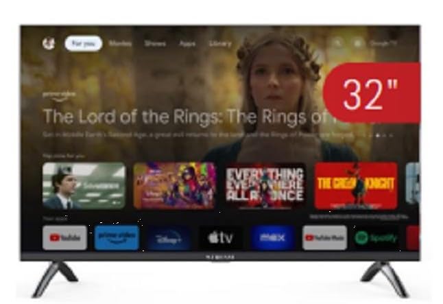 Stream System - Google TV Smart 32', HD Ready, HDR10, Frameless (Sin Marco), Asistente de Google, Chromecast Integrado - Modelo S32GTH2 (2024)