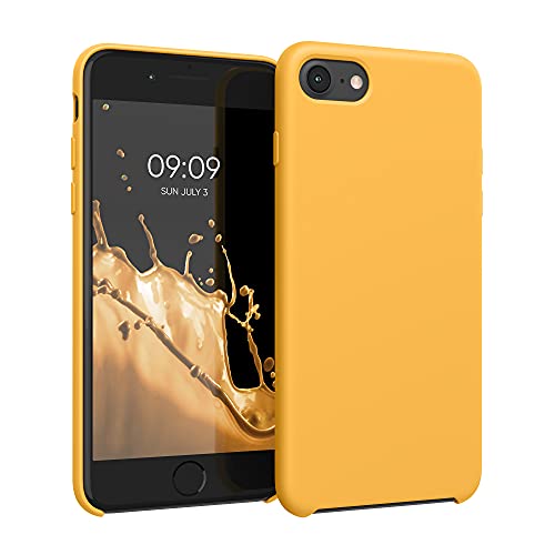 kwmobile Carcasa Compatible con Apple iPhone SE (2022) / iPhone SE (2020) / iPhone 8 / iPhone 7 Funda - Case TPU y Silicona antigolpes - Apto Carga inalámbrica - Mango