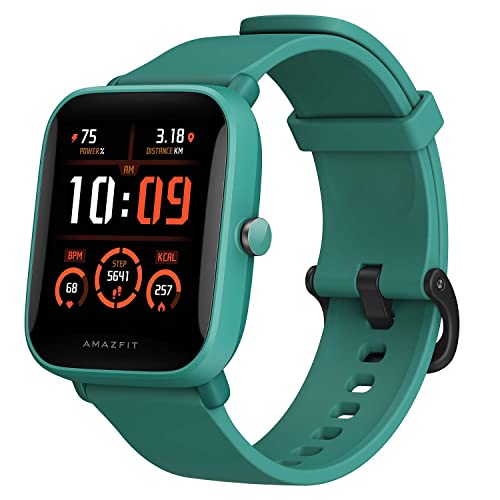 Amazfit Bip U Pro Smart Watch Reloj Inteligente con GPS Incorporado 60+ Modos Deportivos 5 ATM Fitness Tracker Oxígeno Sangre Frecuencia cardíaca Monitor de sueño y estrés 1.43 'Pantalla táctil Verde
