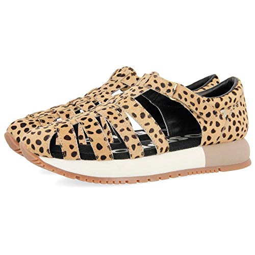 Sandalia deportiva estilo cangrejera de leopardo para mujer LIVERMORE