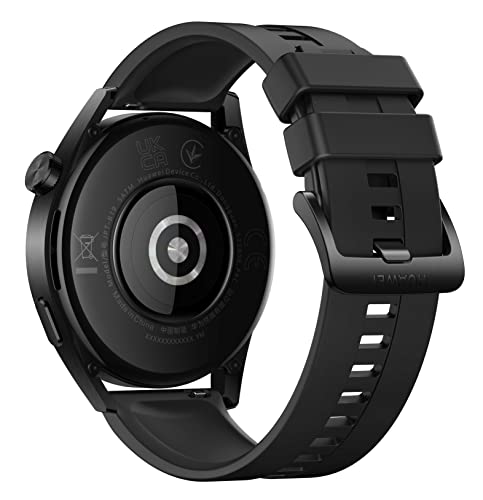 HUAWEI Reloj GT 3 Smartwatch, negro, 46 mm, brazalete negro, elastómero flúor