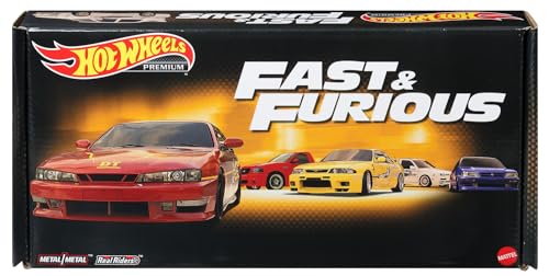Hot Wheels Fast & Furious Pack Coches de Juguete temáticos Premium, 3 años (Mattel HKF08)