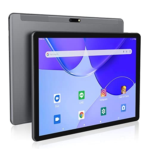 YUMKEM Tablet 10 Pulgadas Android 10.0 Tablet PC 4GB RAM, 64GB ROM, WiFi, Cámara Dual, Pantalla 1280x800 HD IPS, Tipo C, P50, Gris