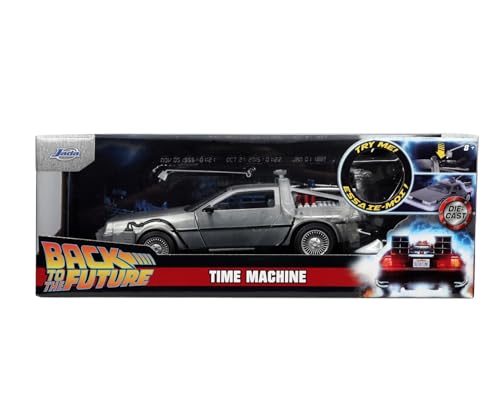 Jada Toys Time Machine Back to The Future 1, 1:24, Color Plata (253255038)