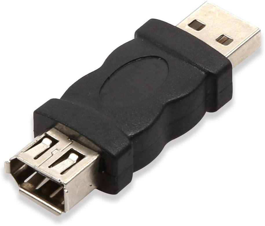 CABLEPELADO Adaptador Firewire IEEE 1394 6 Pines Hembra a USB Macho | Apto para convertir IEEE 1394 Firewire de 6 Pines en Puerto USB