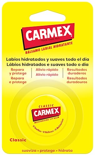Carmex Bálsamo Labial SPF 15, Tarro Clásico, 7,5g