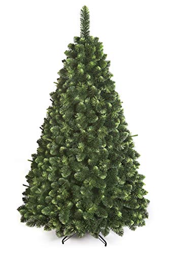 DWA ARBOL Navidad Grande en Caja, Bosque Tradicional Verde Lujo con Soporte (220 cm, Young Pine)