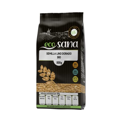 Drasanvi Ecosana - Semilla de Lino Dorado Bio, 500 g