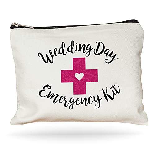 Moonwake Designs Kit de emergencia para el día de la boda, bolsa de maquillaje, regalo de la despedida de soltera, kit de supervivencia