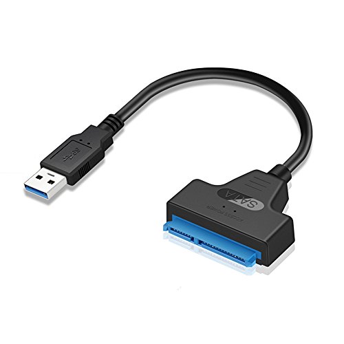 GeekerChip Adaptador de USB 3.0 a SATA III,Cables USB3.0 a SATA para 2.5 SATA SSD/HDD SATA USB 3.0 Convertidor UASP 5Gbps