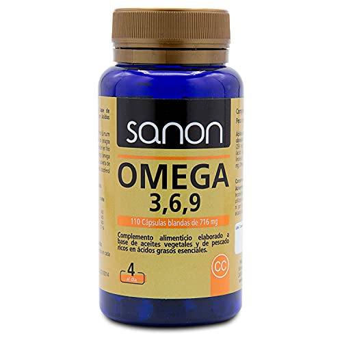SANON Omega 3,6,9 110 Cápsulas Blandas De 720 Mg, 79g