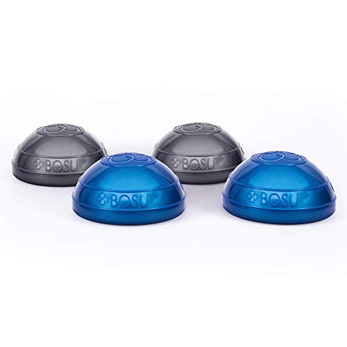 BOSU 6.5 pulgadas de diámetro unisex dinámica de 2 caras para entrenamiento en casa o entrenamiento para fuerza y flexibilidad, azul (paquete de 2)
