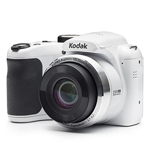 Kodak PIXPRO Astro Zoom AZ252-WH - Cámara Digital de 16 Mpx con Zoom Óptico de 25X - Pantalla LCD de 7,6 cm - Color Blanco
