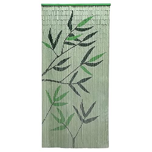 TIENDA EURASIA - Cortina para Puerta de Exterior, Cortina de Tiras de Bambú, Medida 90 x 200 cm, Diseño Estampado (Bambú)