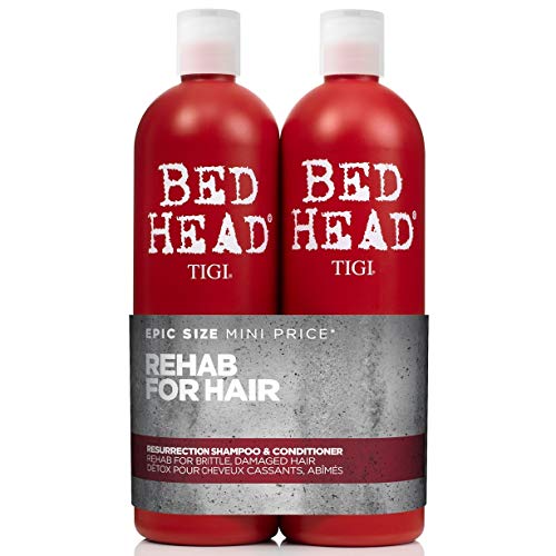 Bed Head by Tigi – Urban Antidotes Resurrection, champú y acondicionador para pelo dañado, 2 x 750 ml