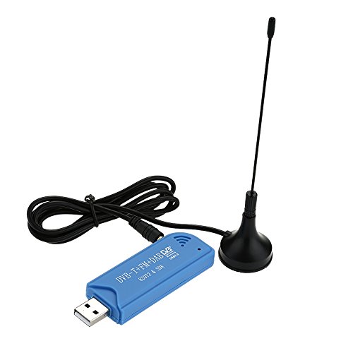 Minireceptor sintonizador digital de TV Andoer®, USB 2.0, portátil, sintoniza DVB-T+DAB+FM+SDR, compatible con RTL2832U+R820T2