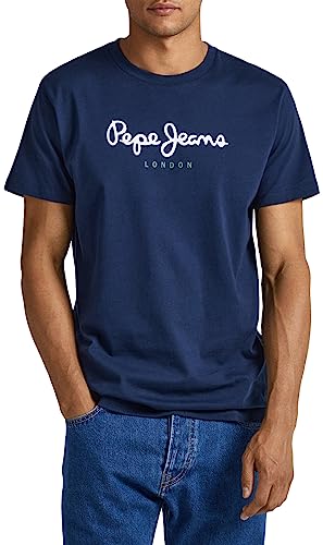 Pepe Jeans Eggo N, Camiseta Hombre, Azul (Navy), L