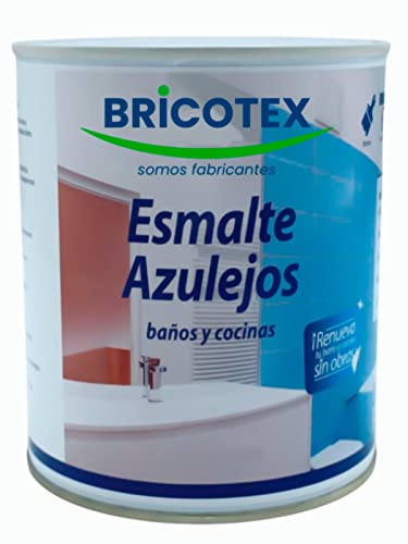 Bricotex Pintura para Azulejos de Cocina y baño, con acabado satinado, nueva carta de colores, fácil aplicación y elevada resistencia (750ml, Verde suave)