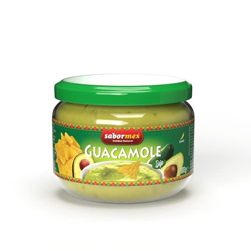 SABORMEX Dip Guacamole, Salsa Tipica Mexicana, Bote de 300 gramos