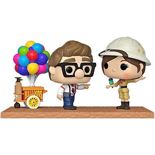 Funko Pop! Moment Disney Pixar Up Carl & Ellie with Balloon Cart Vinyl Figures - Special Edition Exclusive
