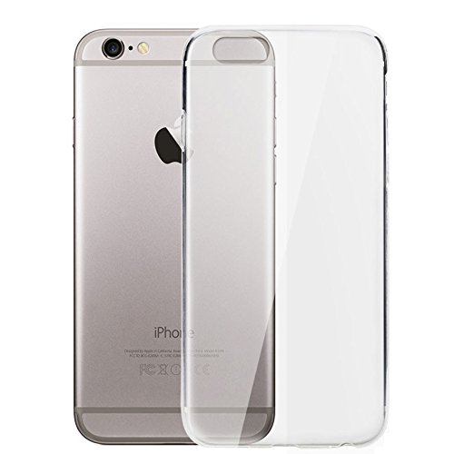REY Funda Carcasa Gel Transparente para iPhone 6 Plus y 6S Plus Ultra Fina 0,33mm, TPU de Alta Resistencia y Flexibilidad