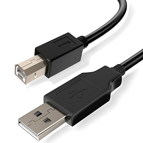 actecom USB 2.0 Cable de Impresora escáner Cable de Alta Velocidad 480 Mbps USB a a B Macho para HP, Canon, Lexmark, Epson, DELL, Xerox, Samsung etc, 1,5 m, Color Negro USB 2.0 Título