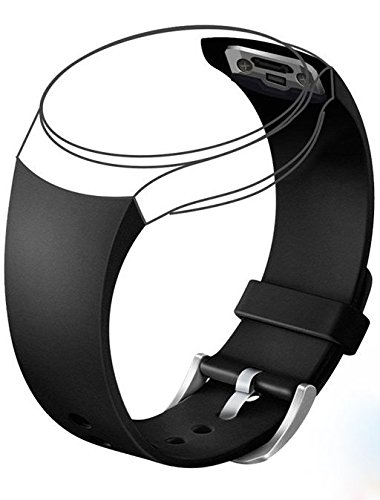 Vendedor del Reino Unido. Correa de repuesto compatible con Samsung Galaxy Gear S2 SM-R720 Smart Watch (no compatible con Gear S2 Classic SM-R732 y Gear S2 3G SM-R730 versión) (Negro)