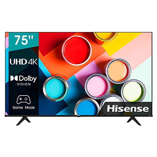 Hisense 75A6G - Smart TV 4K UHD con Dolby Vision HDR, 75 ', DTS Virtual X, Freeview Play, Alexa Built-in, Bluetooth, Modelo 2022