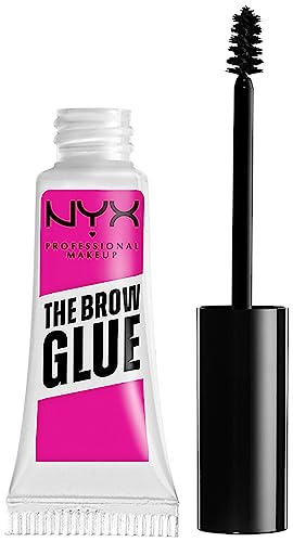 NYX Professional Makeup Fijador de Cejas Larga Duración 16 Horas The Brow Glue, Fórmula Vegana, Gel Transparente