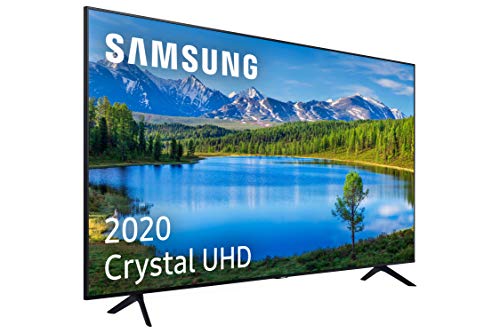 Samsung Crystal UHD 2020 50TU7095 - Smart TV 50', Resolución 4K, HDR 10+, Crystal Display, Procesador 4K, PurColor, Sonido Inteligente, Función One Remote Control y Compatible Asistentes de Voz, Negro